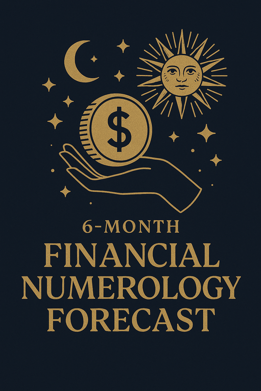 Financial Numerology Forecast (6 Months) Digital Report